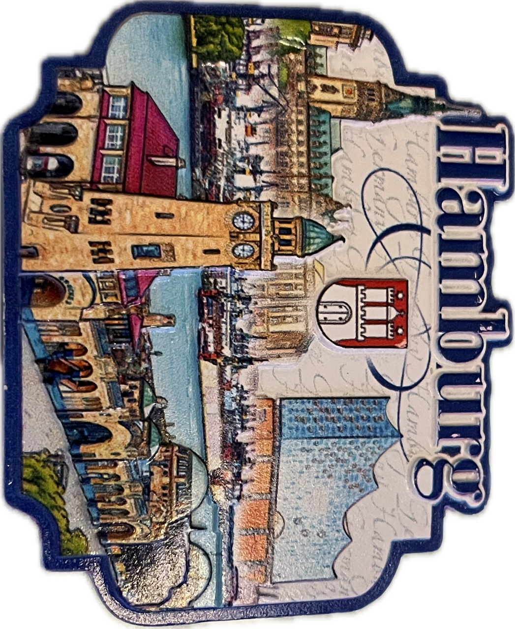 Hamburg Premium Magnet Landungsbrücken Hafen Souvenir Germany