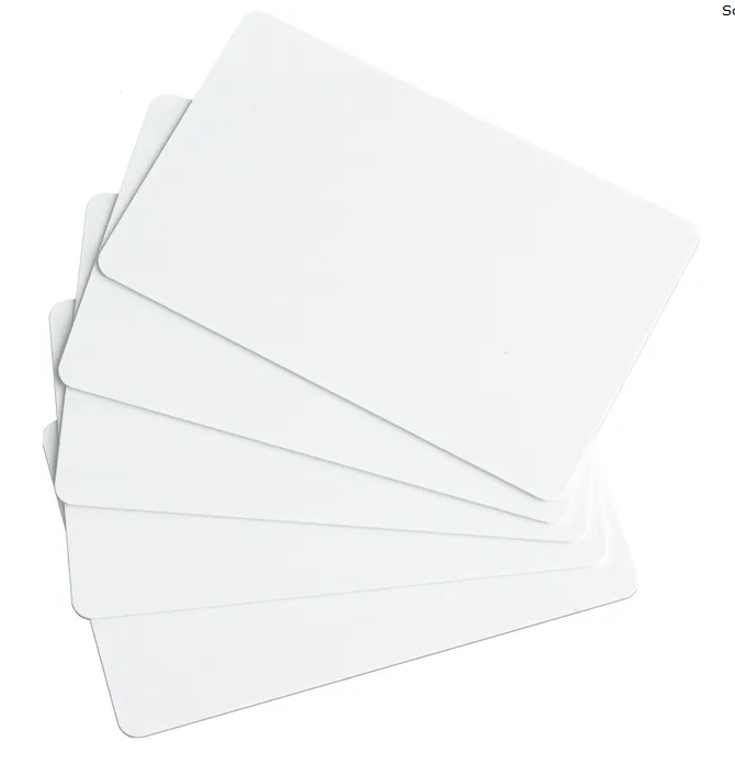 Plastikkarte Blanko Weiß