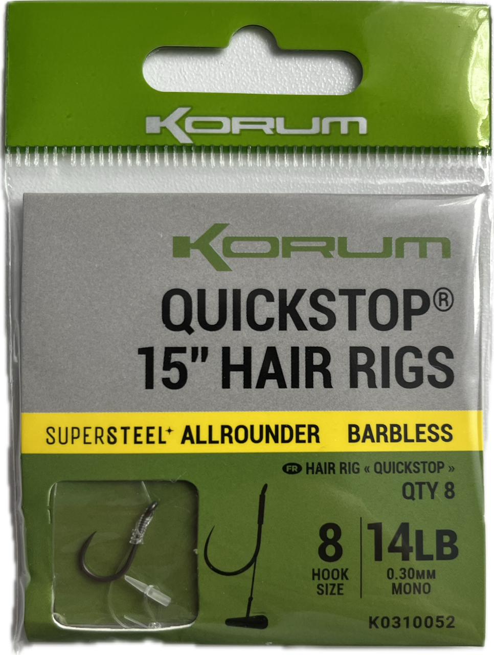Korum Angelhaken Quickstop Hair Rigs Allrounder