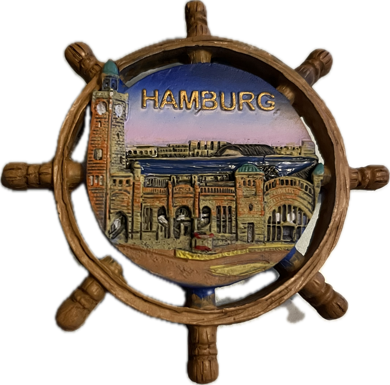 Hamburg Premium Magnet Landungsbrücken Hafen Souvenir Germany