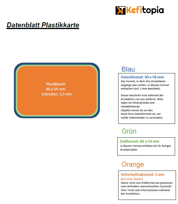 Plastikkarte 2-seitig farbig (4/1
